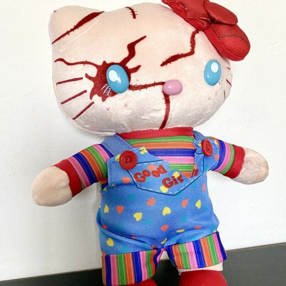 Hello Kitty Chucky Child's Play 9"" inch Plush Stuffed Doll Toy Halloween Gift - Picture 1 of 2